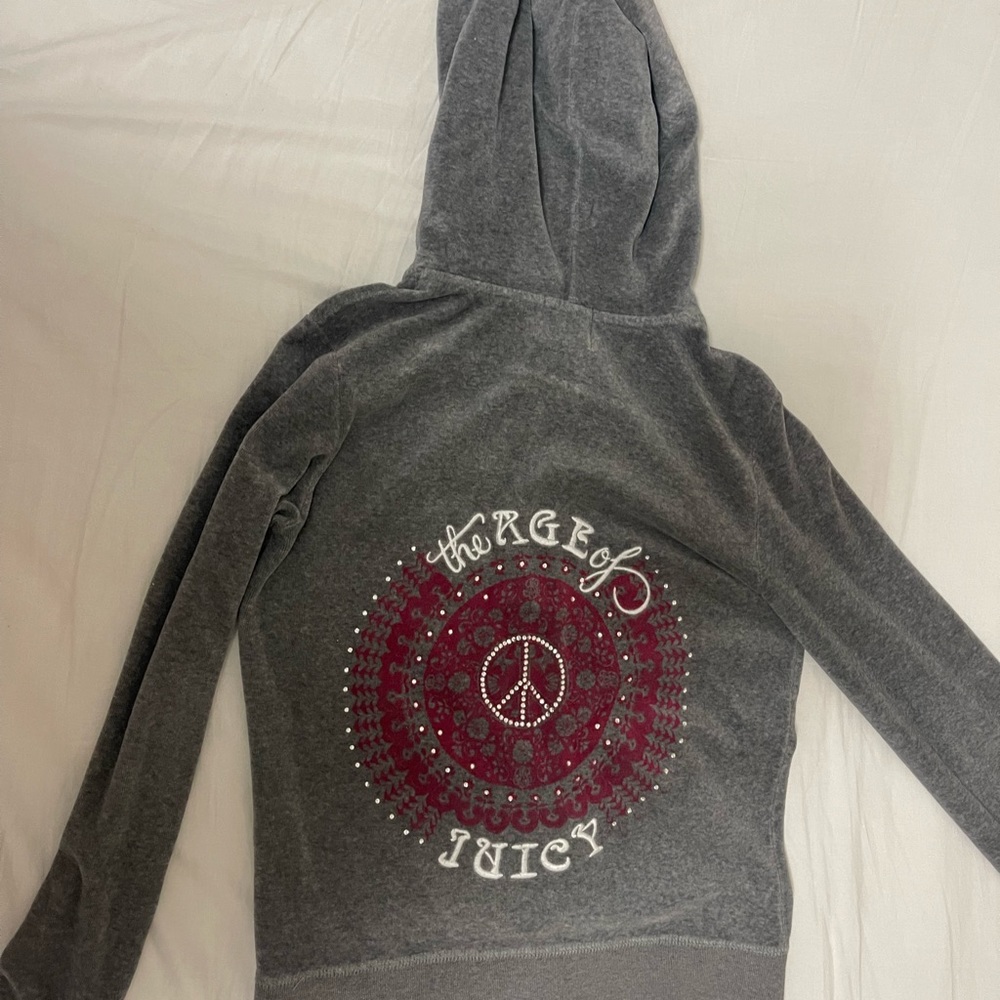 Juicy couture gray jacket “the rage of juicy”